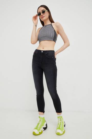 Топ adidas Originals Trefoil Moments женский цвет чёрный Топ adidas Originals Trefoil Moments женский цвет чёрный