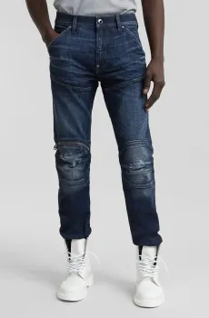 Мужские темно-синие джинсы 5620 3D Zip Knee Skinny Синий 29-32 G-Star RAW D01252,C051