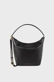 Женская черная кожаная сумка TANGOSO Черный ONESIZE Sandro SFASA01575_Black