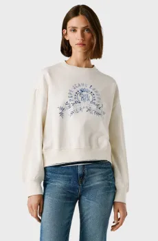 Женский белый свитшот MALVEC Белый L Pepe Jeans PL5800068