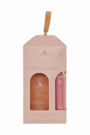 Набор: спрей для помещений и роликовый стик Aroma Home De-Stress Набор: спрей для помещений и роликовый стик Aroma Home De-Stress