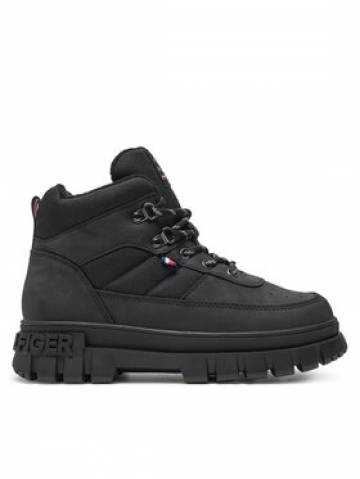 Tommy Hilfiger Черевики Lace-Up Bootie T3X5-33707-1492 S Чорний Tommy Hilfiger Черевики Lace-Up Bootie T3X5-33707-1492 S Чорний