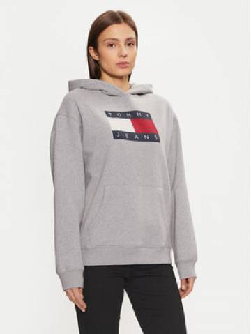 Tommy Jeans Світшот DW0DW19407 Сірий Relaxed Fit Tommy Jeans Світшот DW0DW19407 Сірий Relaxed Fit