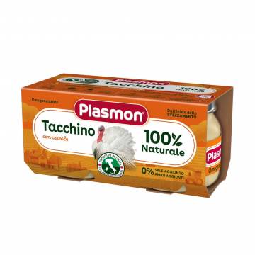 Детское мясное пюре Plasmon Индейка, с 6 месяцев, 2*80 г Детское мясное пюре Plasmon Индейка, с 6 месяцев, 2*80 г
