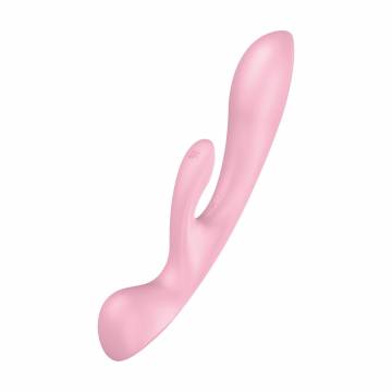 Клиторально-вагинальный вибратор Satisfyer Triple Oh Multi Vibrator розовый, 1 шт Клиторально-вагинальный вибратор Satisfyer Triple Oh Multi Vibrator розовый, 1 шт