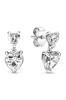 Сережки "Два серця"