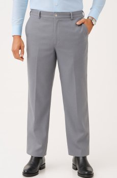 The Pant Project Men Textured Non Iron Trousers
