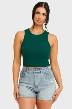 Женский зеленый топ Зеленый XXS Tally Weijl SSLCOSILVIE3