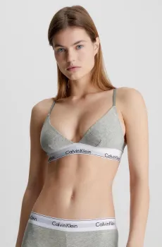 Женский серый бюстгальтер Серый XS Calvin Klein 000QF1061E