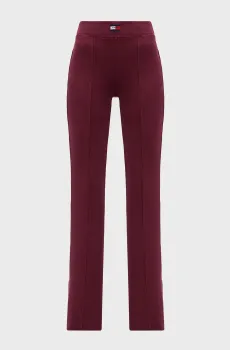 Женские бордовые брюки TJCW ESSENTIALS LEGGING Бордовый S Tommy Jeans DW0DW19032