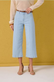 Джинси-кюлоти - синій