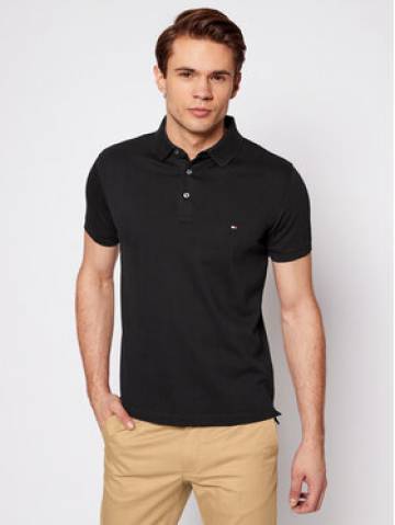 Tommy Hilfiger Поло 1985 MW0MW17771 Чорний Slim Fit Tommy Hilfiger Поло 1985 MW0MW17771 Чорний Slim Fit