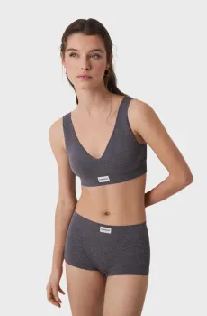 Женский серый топ Серый S womensecret 5109002