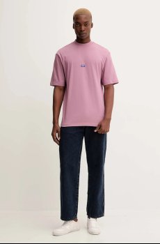 Хлопковая футболка Hugo Blue Nieros