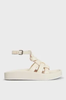 Женские бежевые кожаные сандалии Priscila Бежевый 37 PRPY PRSPT0024W