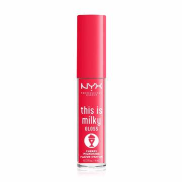 Ароматизированный блеск для губ NYX Professional Makeup This Is Milky Gloss Milkshakes 13 Cherry Milkshake, 4 мл Ароматизированный блеск для губ NYX Professional Makeup This Is Milky Gloss Milkshakes 13 Cherry Milkshake, 4 мл