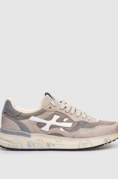 Коричневые комбинированные кроссовки MICK01