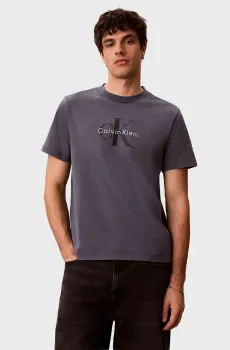 Мужская синяя футболка 20S ACID WASH MONOLOGO GRAPHI Синий L Calvin Klein Jeans LV04RG832G