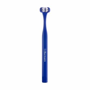 Детская трехсторонняя зубная щетка Dr. Barmans Superbrush Child синяя, 1 шт Детская трехсторонняя зубная щетка Dr. Barmans Superbrush Child синяя, 1 шт