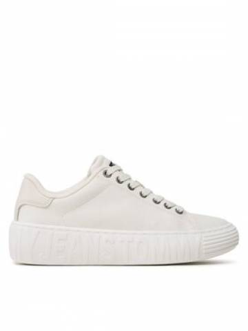 Tommy Jeans Снікерcи New Cupsole Cnvas Lc EN0EN02171 Écru Tommy Jeans Снікерcи New Cupsole Cnvas Lc EN0EN02171 Écru