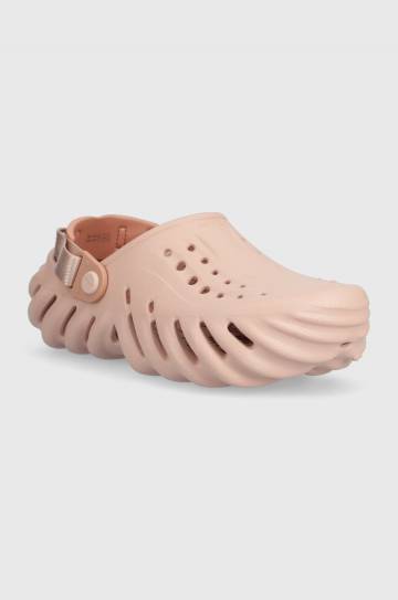 Детские шлепанцы Crocs ECHO CLOG K цвет розовый Детские шлепанцы Crocs ECHO CLOG K цвет розовый