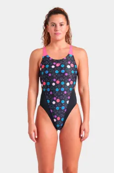 Женский купальник с узором CONTOUR SWIMSUIT Разноцветный 38 Arena 009463-595