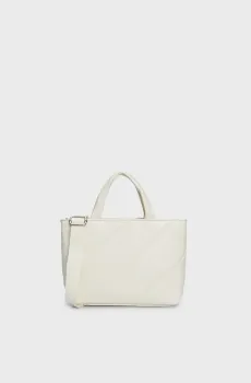 Женская белая сумка QUILTED MICRO EW TOTE22 Белый ONESIZE Calvin Klein K60K611957
