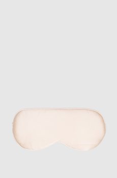 Розовая маска для сна из шелка