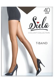 Колготки женские Siela T-Band без шортиков, 40 DEN, Tabaco, размер 2