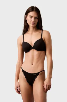 Женские черные трусики STRING BIKINI Черный S Calvin Klein LV00QD5269