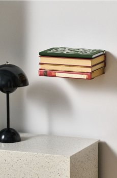 Металева настінна полиця - чорний