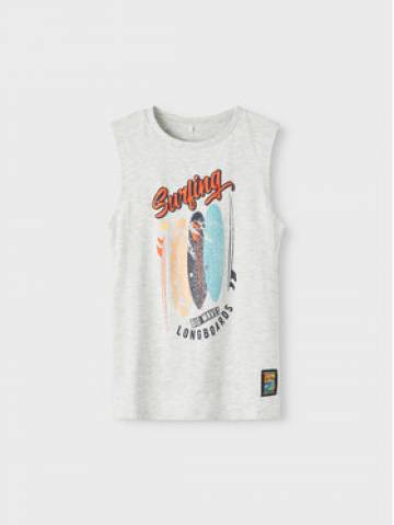 NAME IT Топ 13213982 Сірий Regular Fit NAME IT Топ 13213982 Сірий Regular Fit