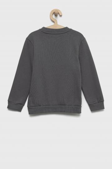 Детская кофта adidas цвет серый однотонная