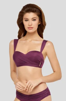 Женский бордовый лиф от купальника Бордовый 40D MARC&ANDRE L1810-Y-982-N