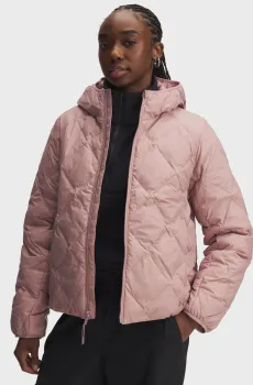 Женский пудровый пуховик Legend Down Jacket Розовый S Under Armour 6008818-673