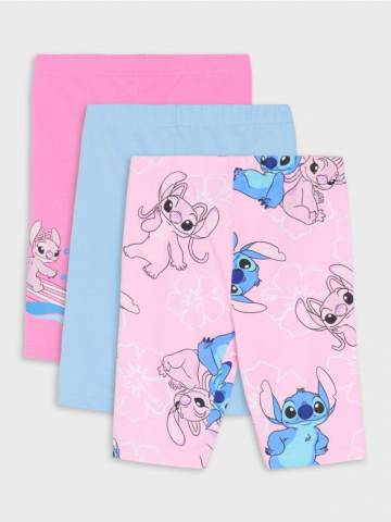 Легінси, 3 пари Stitch - різнобарвний Легінси, 3 пари Stitch - різнобарвний