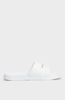 Мужские белые слайдеры SLIDE MONOGRAM Белый 46 Calvin Klein YM0YM00361