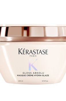 Кремовая маска Kerastase Gloss Absolu Masque Creme Hydra-Glaze для разглаживания толстых, непослушных волос, 200 мл