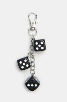 Брелок з ігровими кубиками - різнобарвний