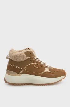 Женские рыжие замшевые хайтопы KIMI LACES Рыжий 40 Pepe Jeans PLS600083