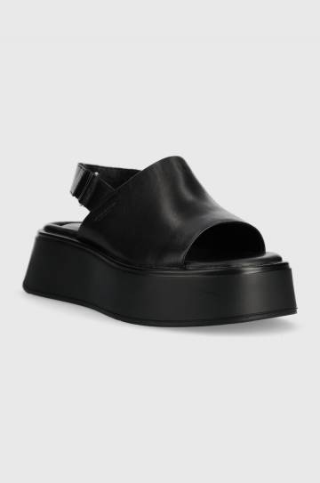 Кожаные сандалии Vagabond Shoemakers COURTNEY женские цвет чёрный на платформе 5534.001.92 Кожаные сандалии Vagabond Shoemakers COURTNEY женские цвет чёрный на платформе 5534.001.92