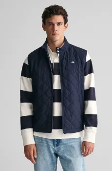 Мужской темно-синий жилет QUILTED WINDCHEATER VEST Синий S Gant 7006341