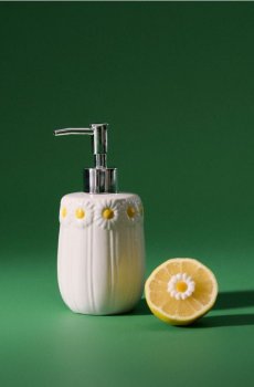 Дозатор для мила з квітковим мотивом - різнобарвний