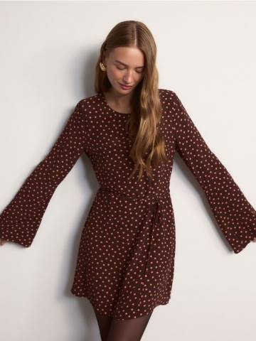 Reserved - LADIES` DRESS - коричневий - 293JA-88X Reserved - LADIES` DRESS - коричневий - 293JA-88X