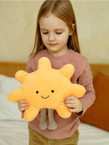 М’яка іграшка у формі сонця - помаранчевий