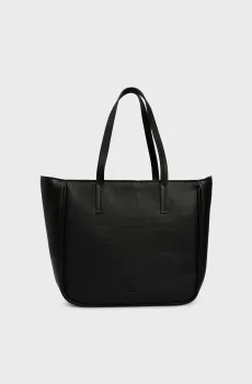 Женская черная сумка CK REFINE MD SHOPPER BRAID Черный ONESIZE Calvin Klein K60K612137