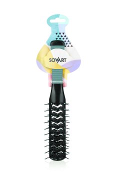 Щетка для волос Sovart двухсторонняя, продувная, зеленая, 1 шт