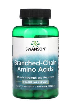 Аминокислота Swanson AjiPure Branched Chain Amino Acids, 90 вегетарианских капсул
