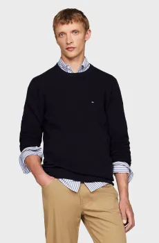Мужской темно-синий джемпер ESSENTIAL STRUCTURE CREW NECK Синий XXL Tommy Hilfiger MW0MW36347