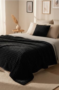 Плед bubble - чорний